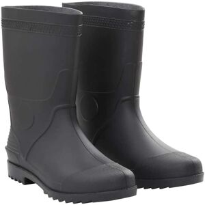 vidaXL Botas de agua negro número 44 PVC