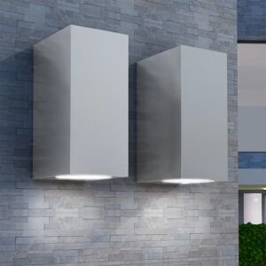 vidaXL Lámparas de pared de exterior con luz superior e inferior 2 uds.