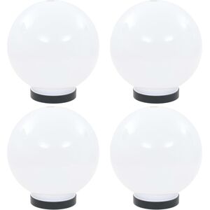 vidaXL Lámparas de bola LED 4 unidades esféricas PMMA 20 cm