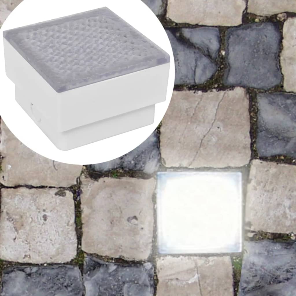 vidaXL Foco LED empotrable para el exterior, 100 x 100 x 68 mm