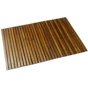 vidaXL Alfombra de acacia para el baño, 80 x 50 cm