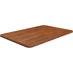 vidaXL Encimera baño madera maciza tratada marrón oscuro 60x40x1,5 cm