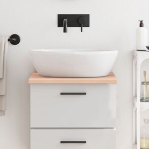 vidaXL Encimera de baño madera maciza sin tratar 40x60x2 cm