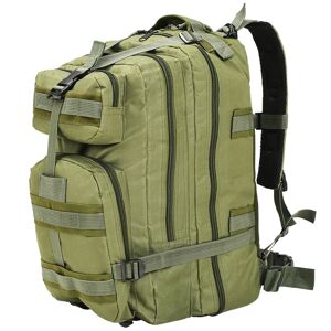 vidaXL Mochila estilo militar 50 L verde oliva