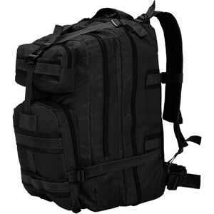 vidaXL Mochila estilo ejército XXL negro 50 l