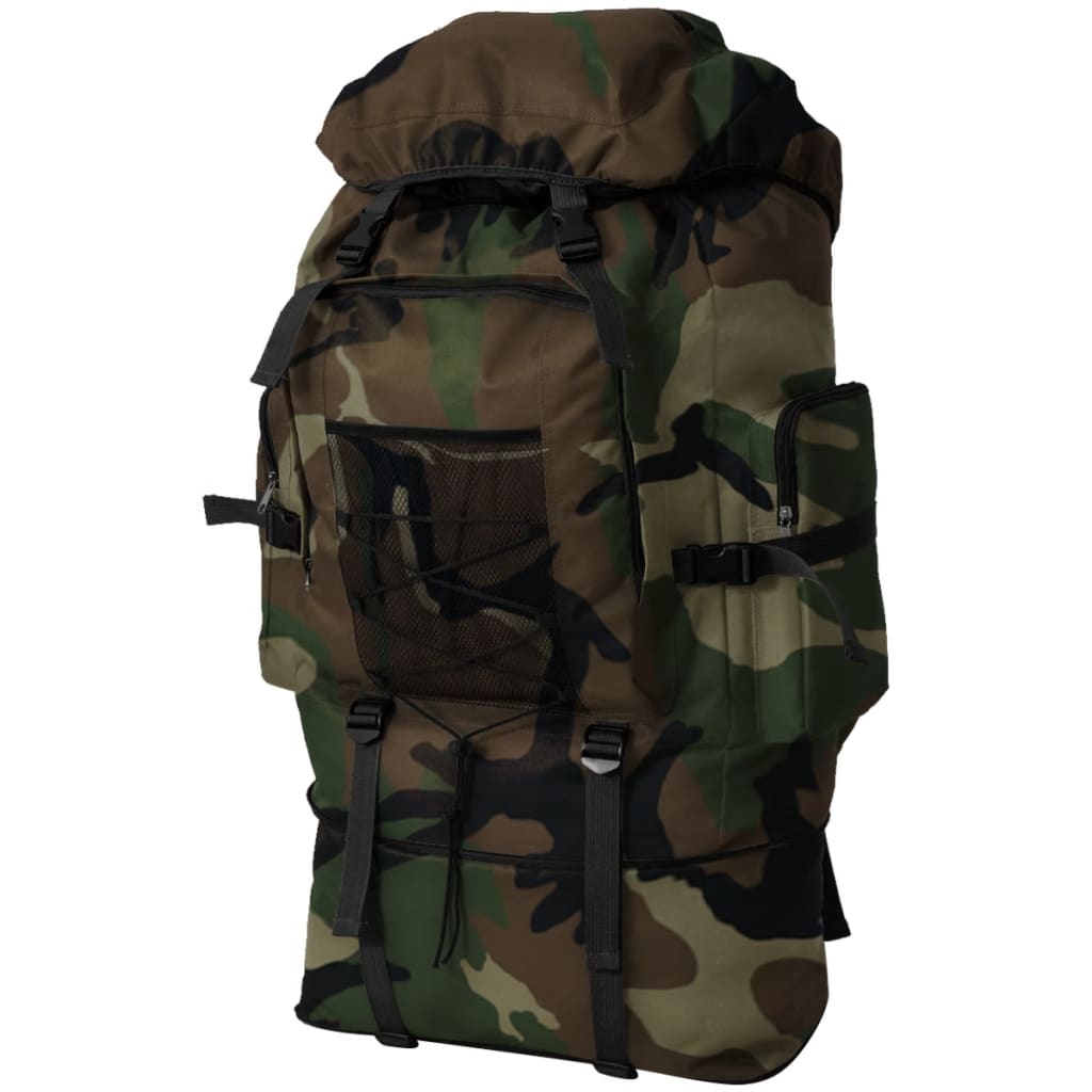 vidaXL Mochila estilo ejército XXL camuflaje 100 l