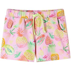 vidaXL Pantalón corto infantil con cordón rosa suave 116