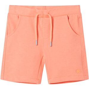 vidaXL Pantalón corto infantil con cordón naranja neón 128