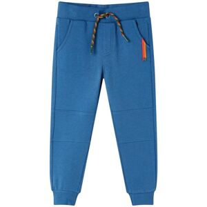 vidaXL Pantalones de chándal infantiles azul 104