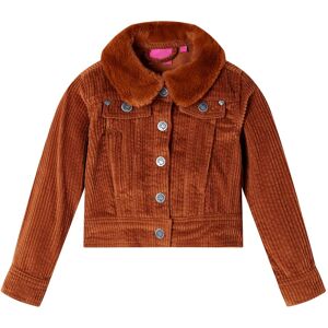 vidaXL Chaqueta infantil pana color coñac 104