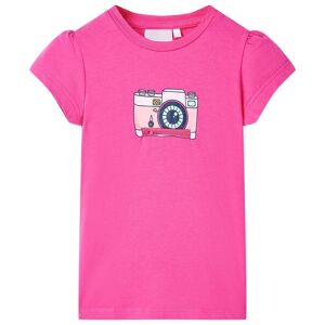 vidaXL Camiseta infantil rosa oscuro 104