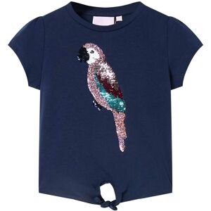 vidaXL Camiseta infantil azul marino 128