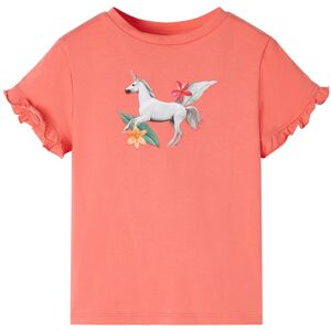 vidaXL Camiseta infantil de manga corta coral 116