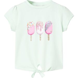 vidaXL Camiseta infantil verde menta claro 116