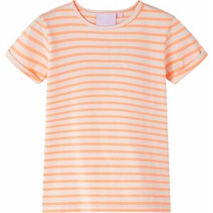 vidaXL Camiseta infantil naranja neón 92