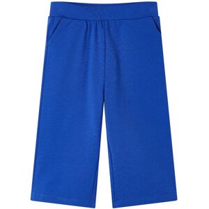 vidaXL Pantalón infantil con perneras anchas azul cobalto 116