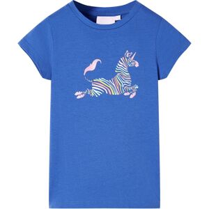 vidaXL Camiseta infantil azul cobalto 128