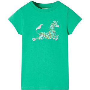 vidaXL Camiseta infantil verde 92