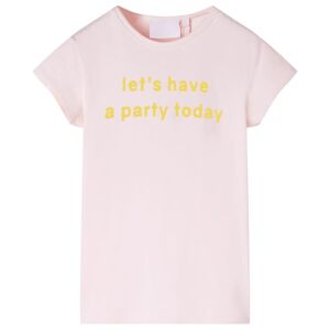 vidaXL Camiseta infantil rosa suave 140