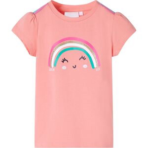 vidaXL Camiseta infantil color coral claro 92