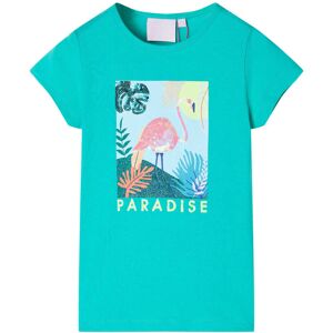 vidaXL Camiseta infantil verde menta 140