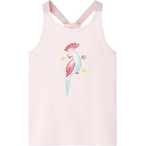 vidaXL Camiseta de tirantes infantil rosa suave 92