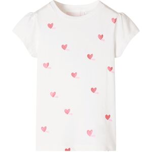 vidaXL Camiseta infantil color crudo 128