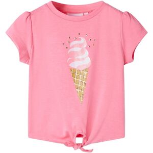 vidaXL Camiseta infantil rosa brillante fluorescente 92