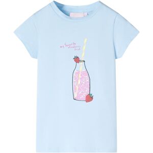 vidaXL Camiseta infantil azul suave 92