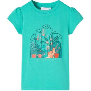 vidaXL Camiseta infantil verde menta 92