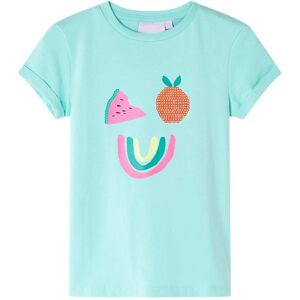 vidaXL Camiseta infantil menta claro 104