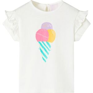 vidaXL Camiseta infantil color crudo 104