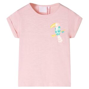 vidaXL Camiseta infantil rosa claro 92