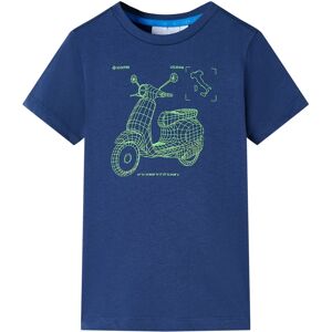 vidaXL Camiseta infantil azul oscuro 116