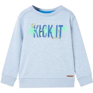 vidaXL Sudadera infantil azul suave mélange 104