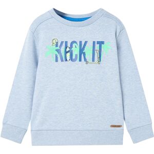 vidaXL Sudadera infantil azul suave mélange 116