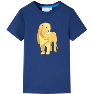 vidaXL Camiseta infantil azul oscuro 116