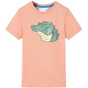 vidaXL Camiseta infantil naranja claro 140