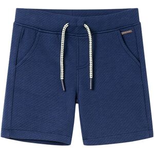 vidaXL Pantalones cortos infantiles con cordón azul oscuro 116