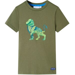 vidaXL Camiseta infantil caqui 92