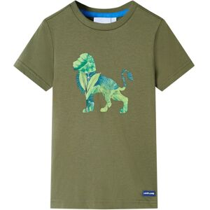 vidaXL Camiseta infantil caqui 104