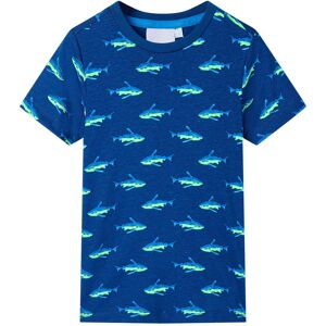 vidaXL Camiseta infantil azul oscuro 92