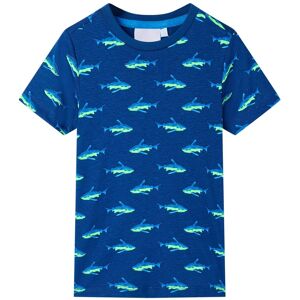 vidaXL Camiseta infantil azul oscuro 104