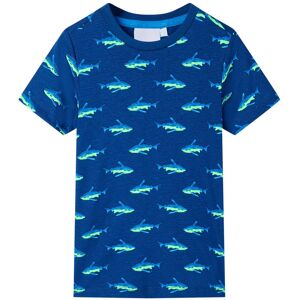 vidaXL Camiseta infantil azul oscuro 140