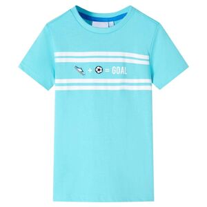 vidaXL Camiseta infantil aguamarina 104