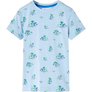 vidaXL Camiseta infantil azul claro 128