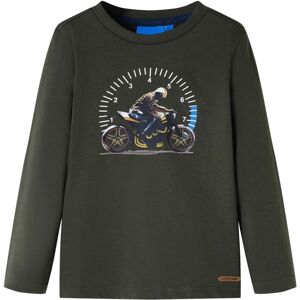 vidaXL Camiseta infantil de manga larga caqui 92