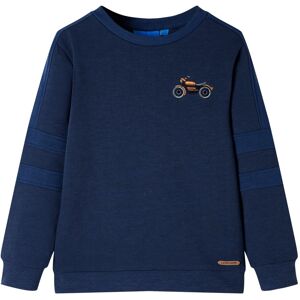 vidaXL Sudadera infantil azul marino mélange 104