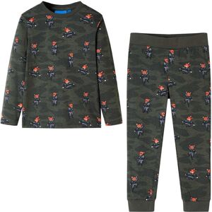 vidaXL Pijama infantil de manga larga caqui 92