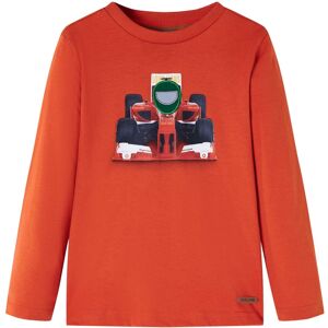 vidaXL Camiseta infantil de manga larga naranja 140